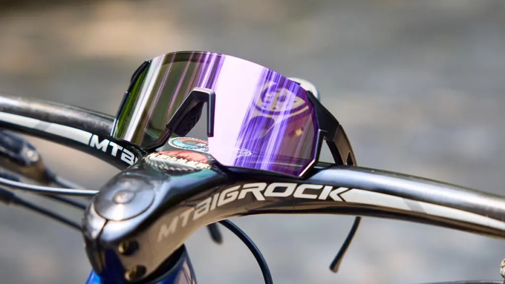 Actual product photos of polarized sports sunglasses