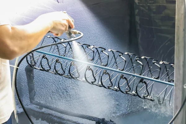 Sports eyewear frame spray painting